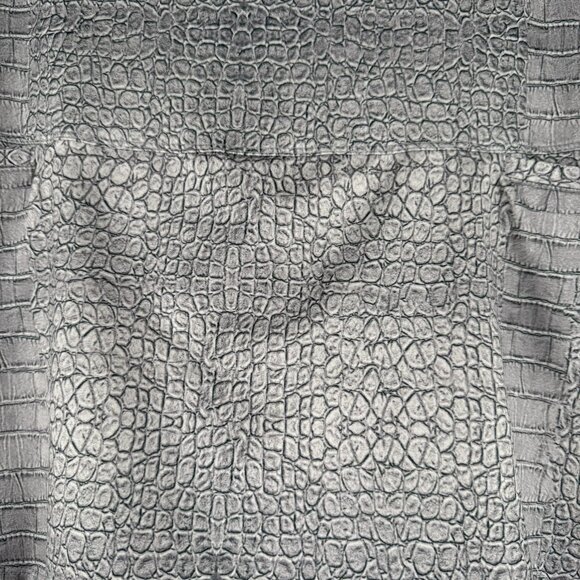 Lucky In Love Tennis Skort Skirt Large Gray Snake Crocodile Print SS-2061 - Picture 3 of 10